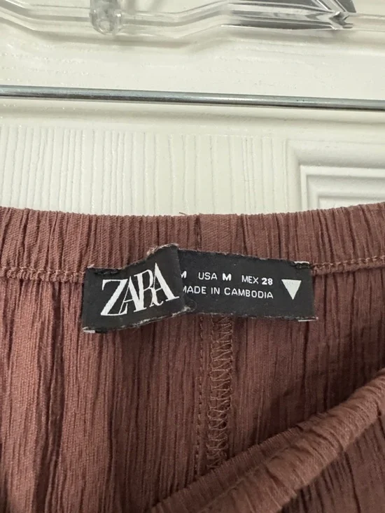 Zara Gauze Brown Maxi Skirt - Picture 2 of 3